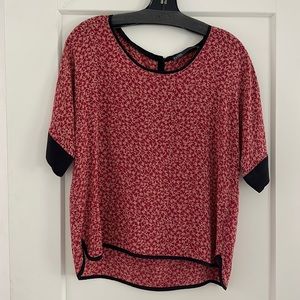 Paris boutique silk blouse - M